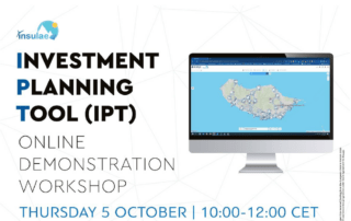 Screenshot of the Investment Planning Tool (IPT) INSULAE - 5th Oct event 2023